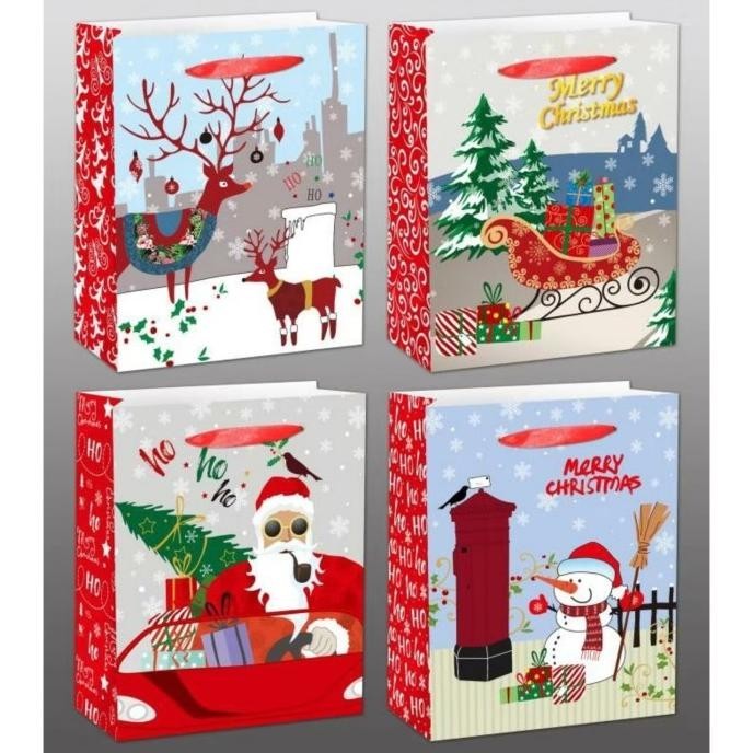 

DFG - Paper Bag Kecil Merah Kantong Kado Santa Tas Sovenir Kado Natal Murah TERLARIS