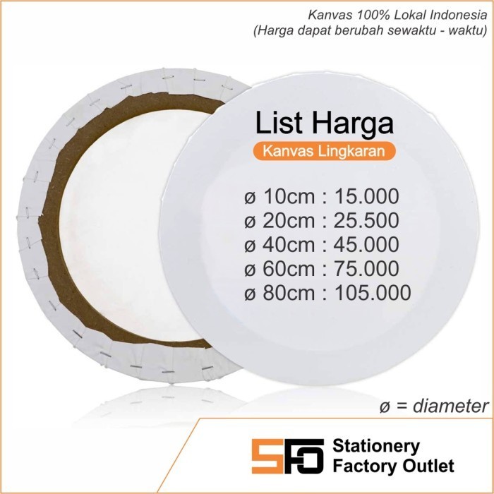 

Terjangkau Kanvas Lukis Lingkaran Diameter 20 Cm - Bulat Round Canvas Spanram