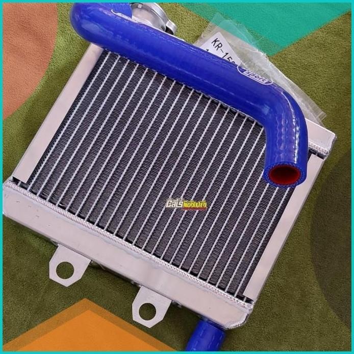 Radiator Alumunium KR-150 NINJA R SS DAN SELANG SAMCO SPORT ATAS BAWAH