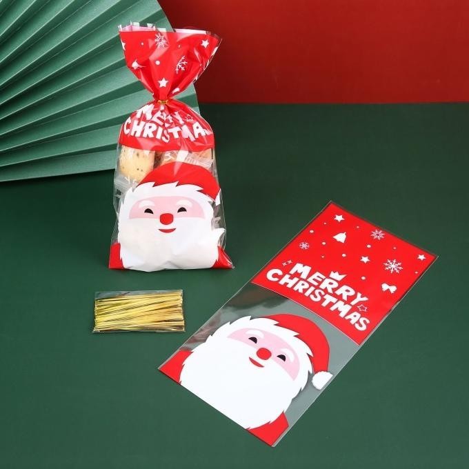 

DFG - Goodie Bag isi 50 Kantong Permen Natal Christmas Kantong Kue Cookie TERLARIS
