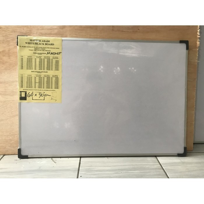 

[Baru] Papan Tulis Putih / Whiteboard 60X90 Magnet Terbaru