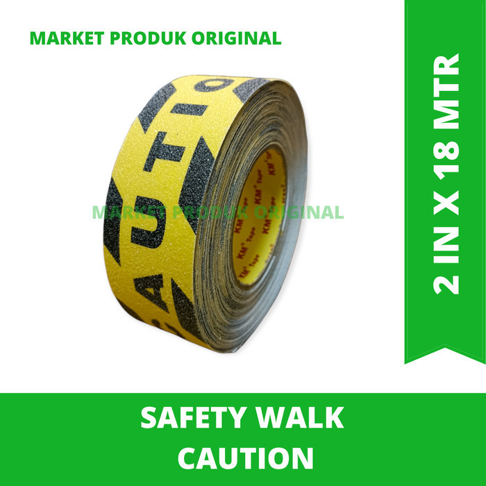 

[Baru] Safety Walk Caution Warna Yellow - Black Size 2In X 18 Mtr Terbaru