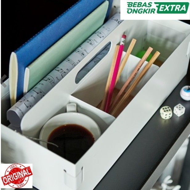 

[Baru] Pengatur Meja Kerja/Kotak Wadah Perlengkapan Alattulis 18X36X14Cmputih Limited