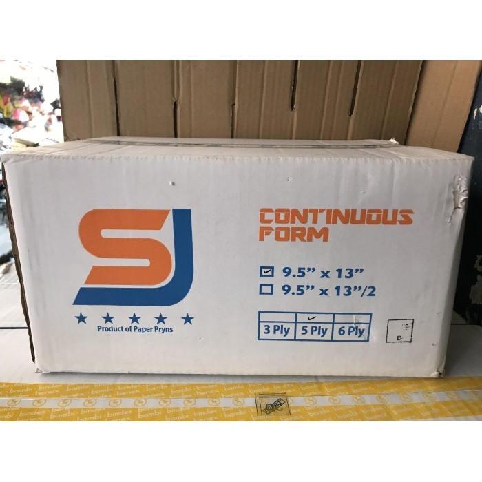 

[Baru] Kertas Continuous Form Sj 9.5 X 13 5 Ply Diskon