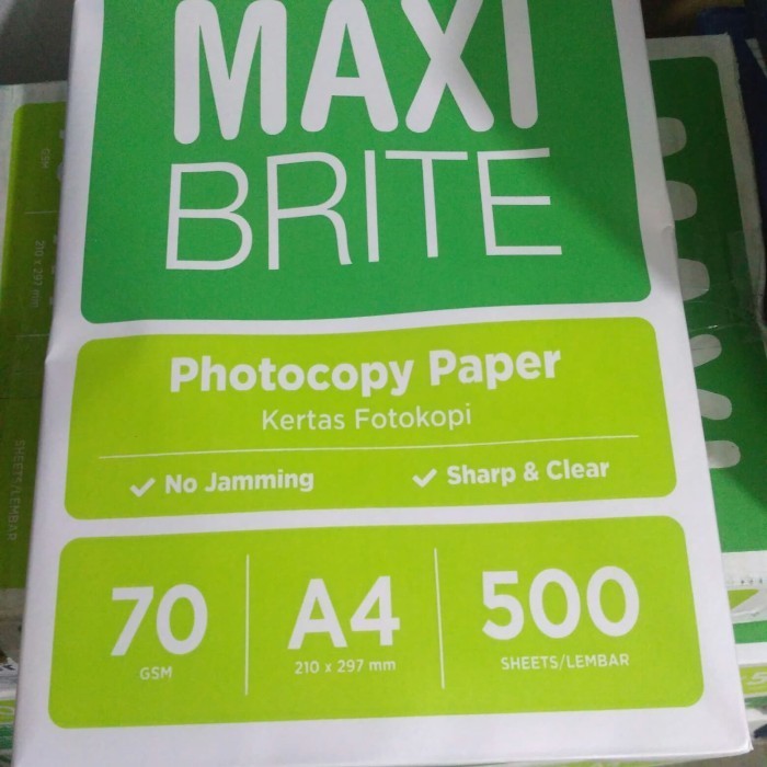 

[Baru] Kertas Hvs A4 70 Gr Maxi Brite/Dus Berkualitas