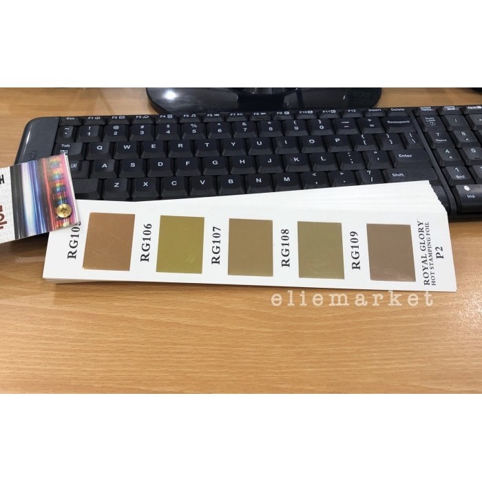 [Baru] Kertas Foil / Hot Stamping Foil Rose Gold / Hotprint / Poly Emboss Diskon