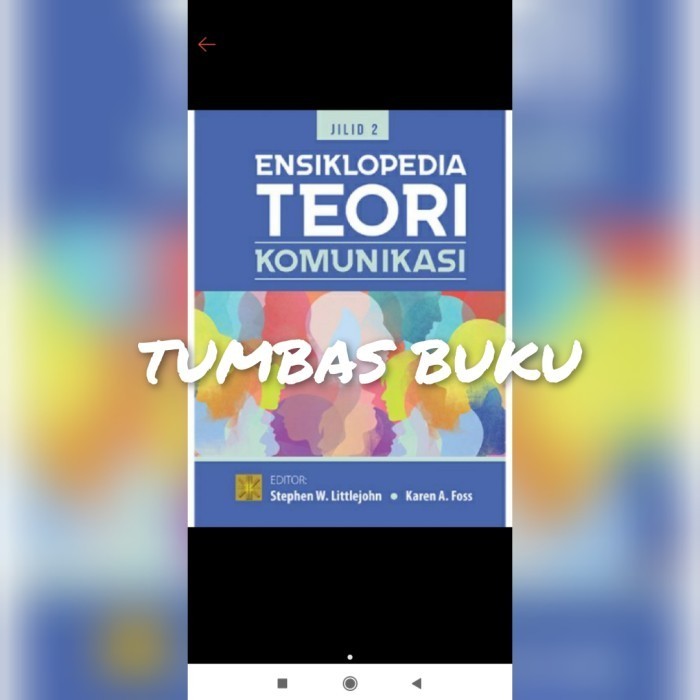 

[Baru] Ensiklopedia Teori Komunikasi Jilid 2 Litlejohn Original Terbatas