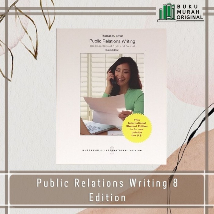 

[Baru] Public Relations Writing 8 Edition 2014 9781259060373 Diskon