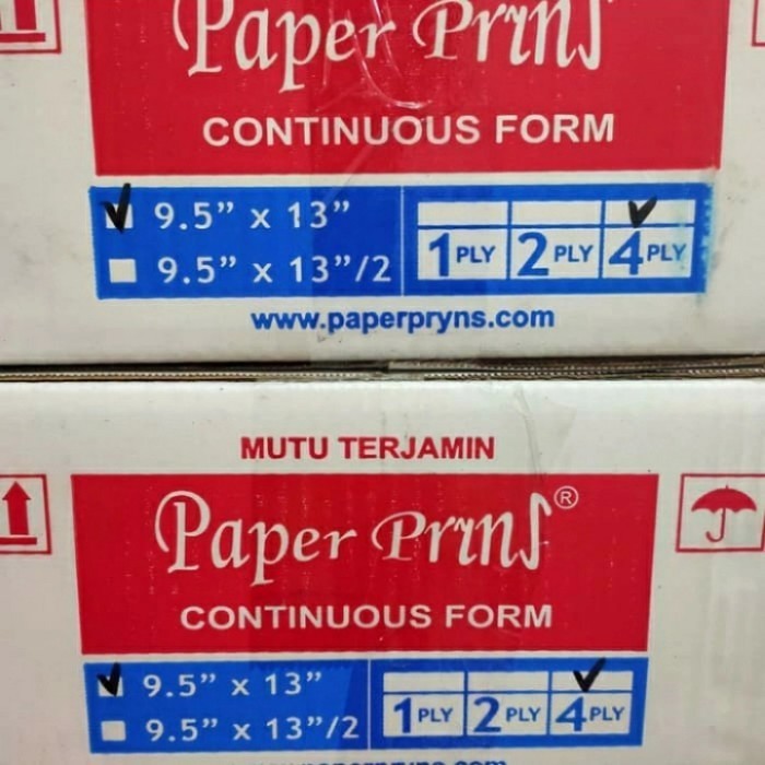 

[Baru] Continous Form 95 X 13 4Ply Bagi 2/Full Limited