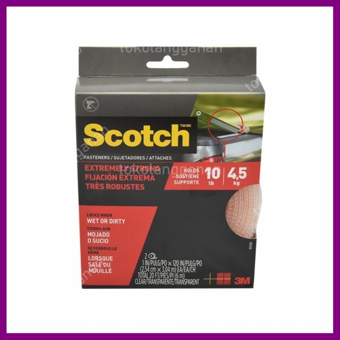 

[Baru] 3M Scotch Set Extreme Fastener Pengikat Velcro 2.5X300 Cm 2 Pcs - Tran Terbaru