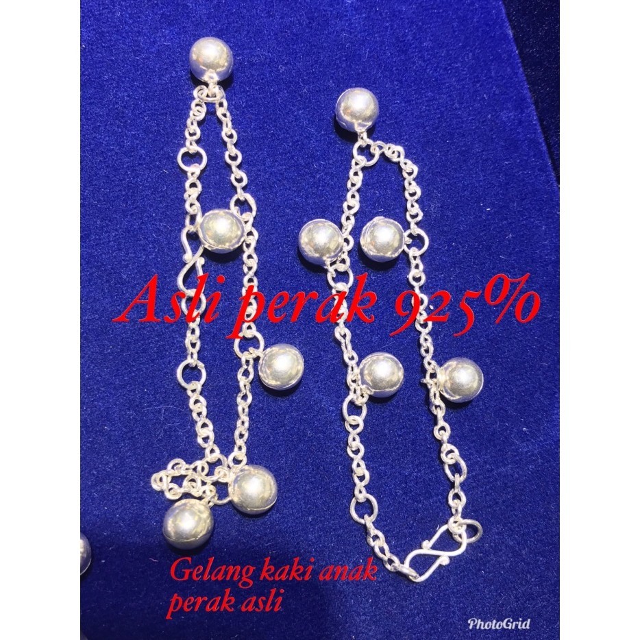 [COD] Gelang Kaki Perak 925 Gelang Kaki Anak Perak Asli Gelang Fashion Limited