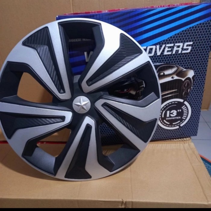 [New Ori] Wheel Dop Cover Velg Mobil Ring 13 Inch Berkualitas