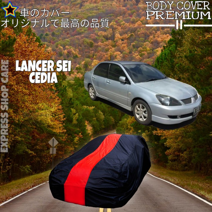 [New] Sarung Mobil Lancer Sei Cedia List Single Merah Cover Lancer Sei Cedia Berkualitas