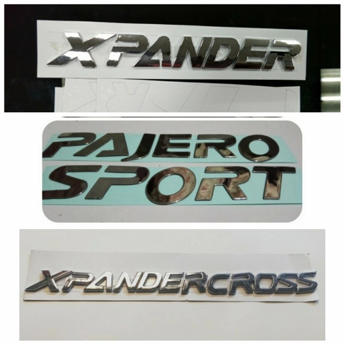 [Original] Paket Emblem Kap Mesin Mobil Xpander Pajero Sport Xpander Cross Chrome Diskon