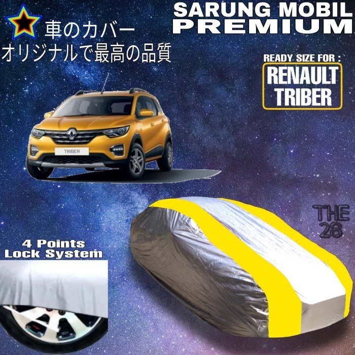 [Ori] Cover Mobil Renault Triber Silver Kuning Sarung Penutup Renault Triber Berkualitas