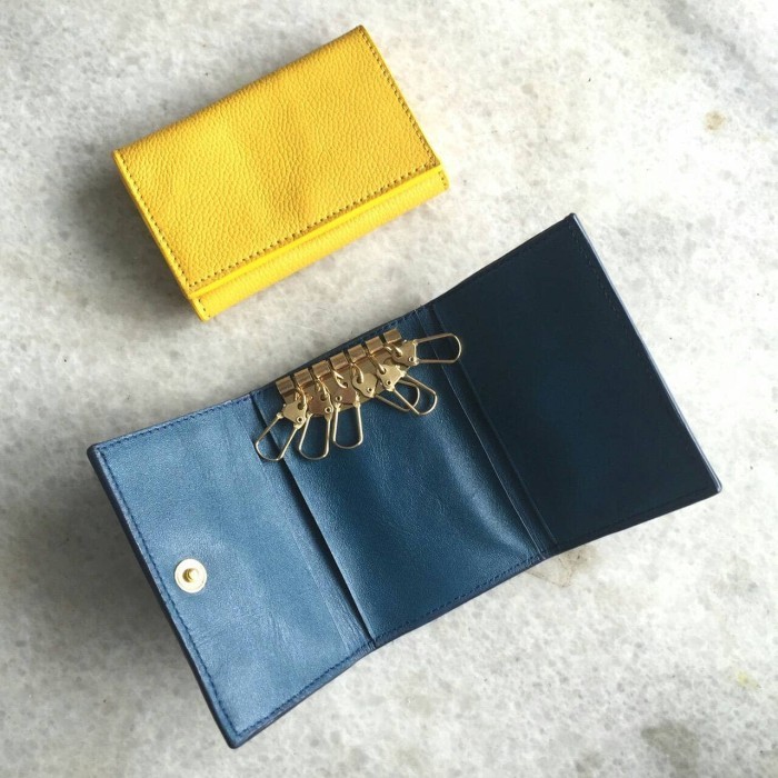 ✅Baru Tas / Dompet Kunci Mobil Kulit Asli By Meraki Goods Berkualitas