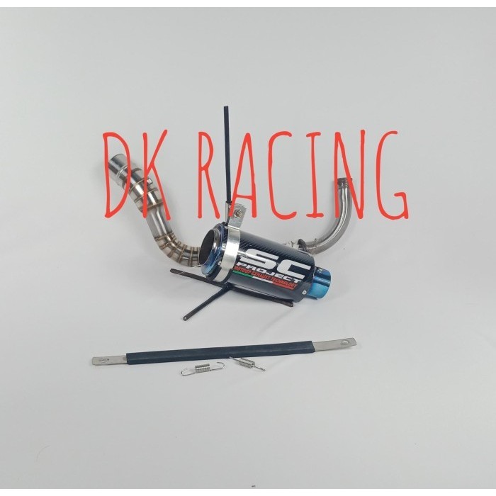 ✅New Ori Knalpot Racing Yamaha Mio Soul Lama Sc Carbon Fullsystem Diskon