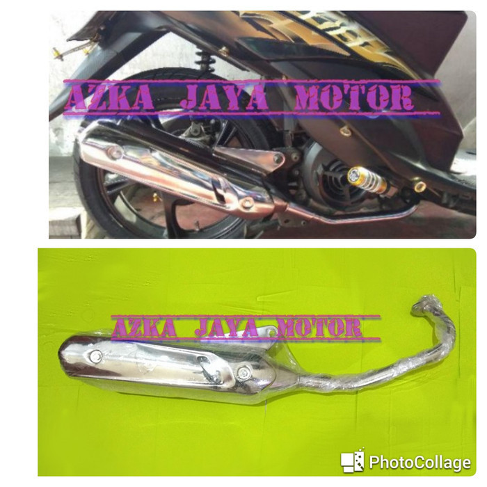 ✅New Ori Knalpot Racing Bobokan Chrome / Croom Yamaha Mio Soul Karbu Lama Berkualitas