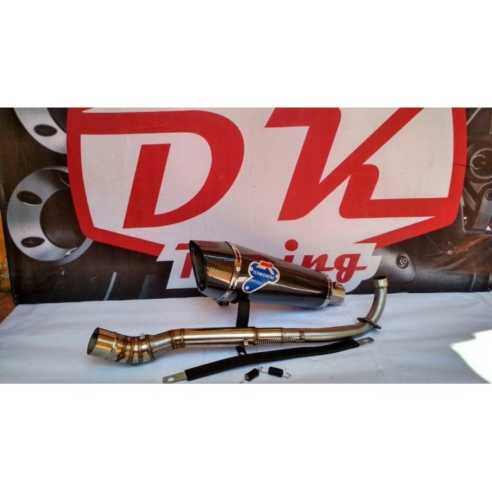 ✅New Ori Knalpot Racing Suzuki Shogun Sp 125 Termignoni Sark Karbon Fullsystem Terbatas