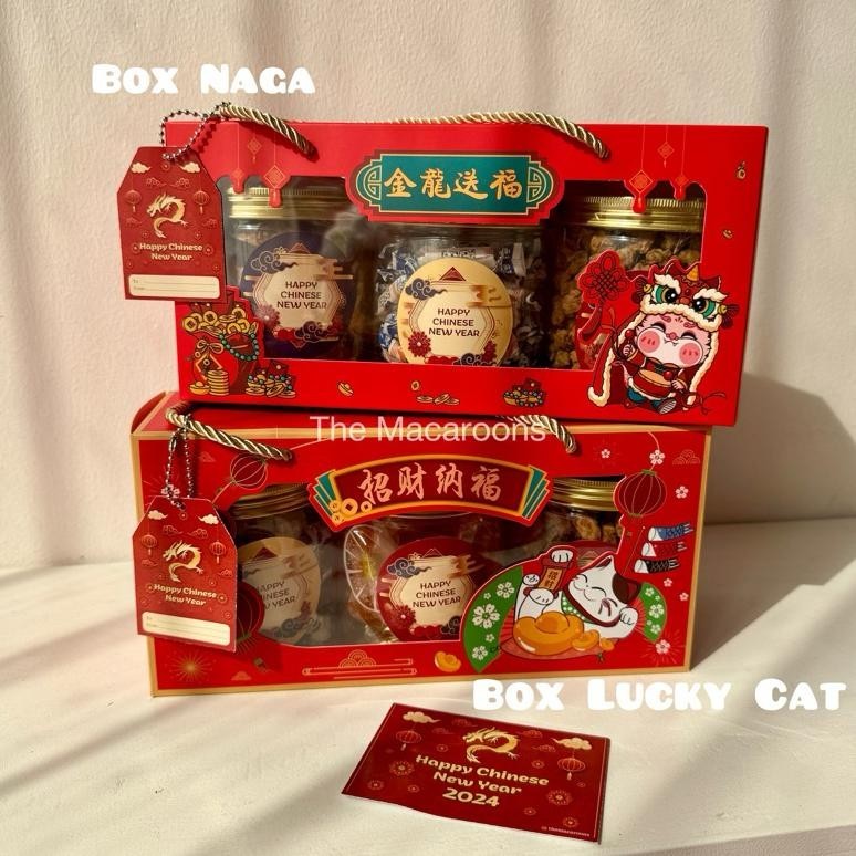 

TRE [Ready Stock] - Hampers Imlek 2024 isi 3 - Tahun Naga Sincia - Hampers Snack Kacang Telur Emping dan Permen Jeruk Susu - Chinese Parcel Souvenir Kue Kering - Chinese and Lunar New Year TERLARIS
