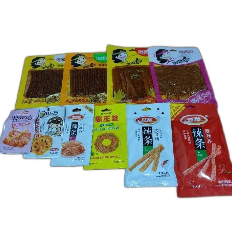 

TRE Latiao spicy cemilan Latiao paket murah Snack cina siap saji 10pcs TERLARIS