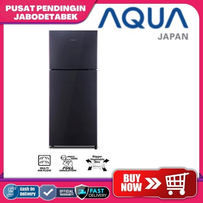 [Baru] Aqua Kulkas 2 Pintu [203 L] Aqr-D261 Ds - Dark Silver Diskon