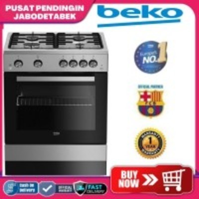 [Baru] Beko Freestanding Kompor Gas Oven Fsgt62111Gxl Ppj Terbatas
