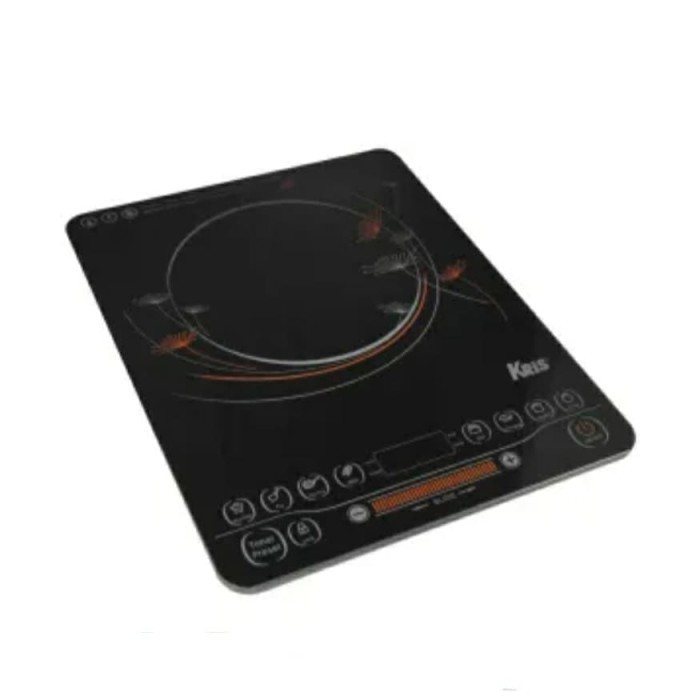 [Baru] Kompor Listrik Induksi Hitam  Free Stainless Pan Berkualitas