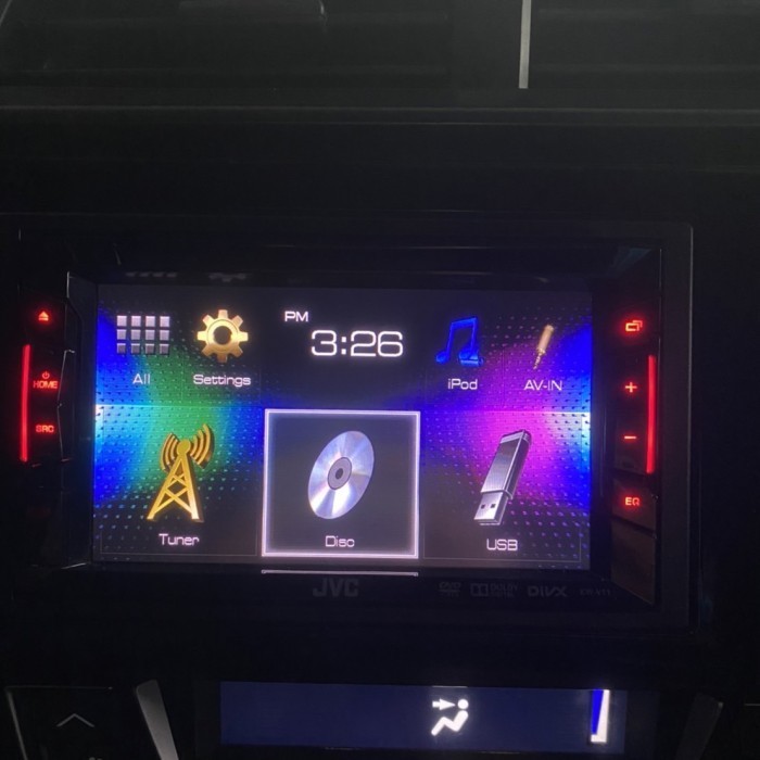 [Baru] Head Unit Tape Monitor Mobil Honda Brio Rs 2018 Jvc Kw V-11 Diskon