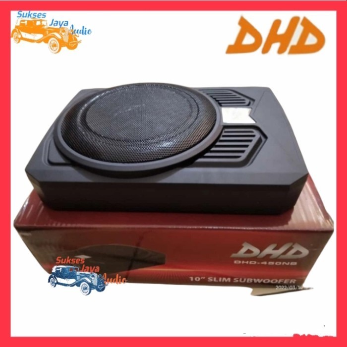 [Baru] Sub Woofer Kolong 10 Inch Dhd-450Nb Slim Subwoofer Berkualitas