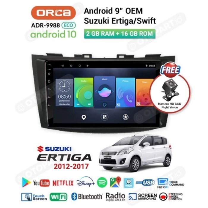 ✨Ori Head Unit Android Orca Eco Oem Suzuki Ertiga Berkualitas