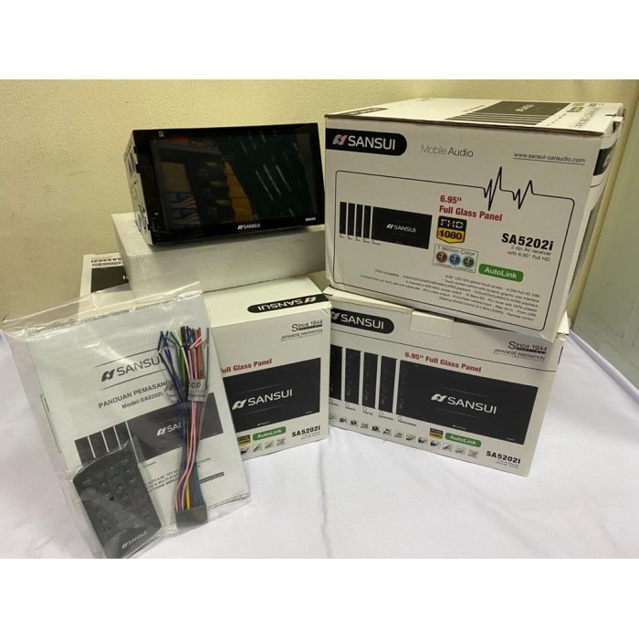 ✨Ori Headunit Doubledin Sansui Sa5202I/Sa-5202I Berkualitas