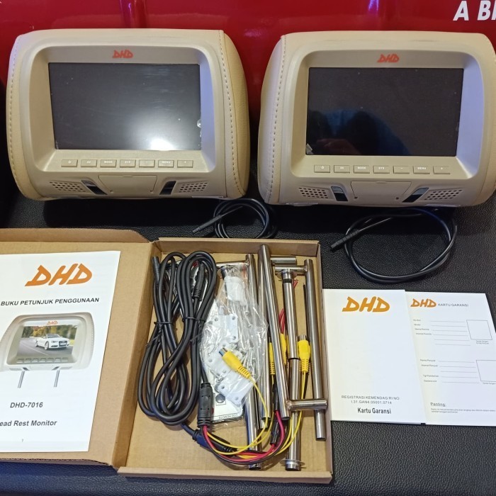 [Baru] Tv Headrest Monitor Jok Mobil Universal 7Inch Limited