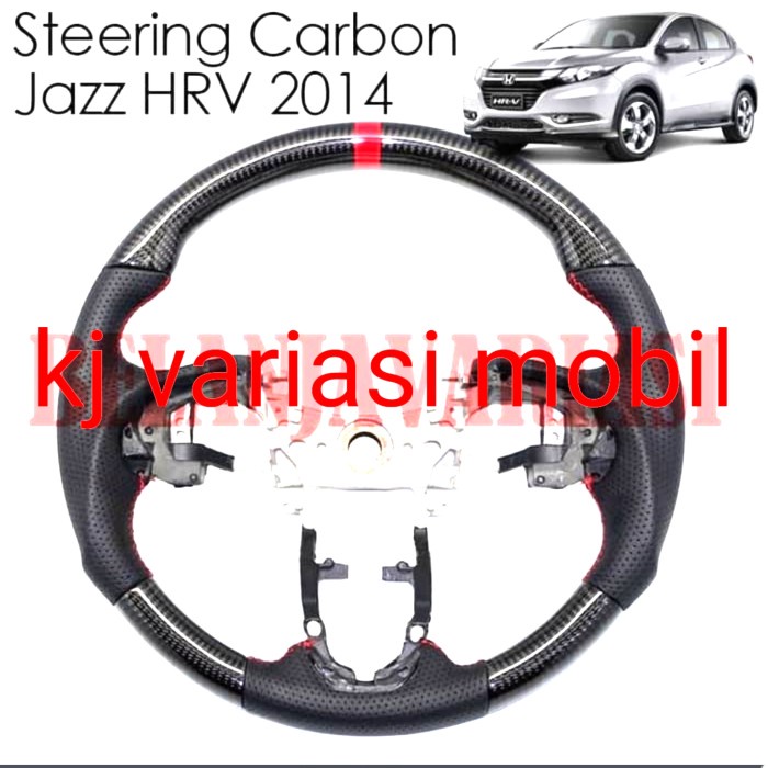 [Baru] Setir Kevlar N Karbon Asli Honda Jazz Gk5 Plug Play Impor Diskon