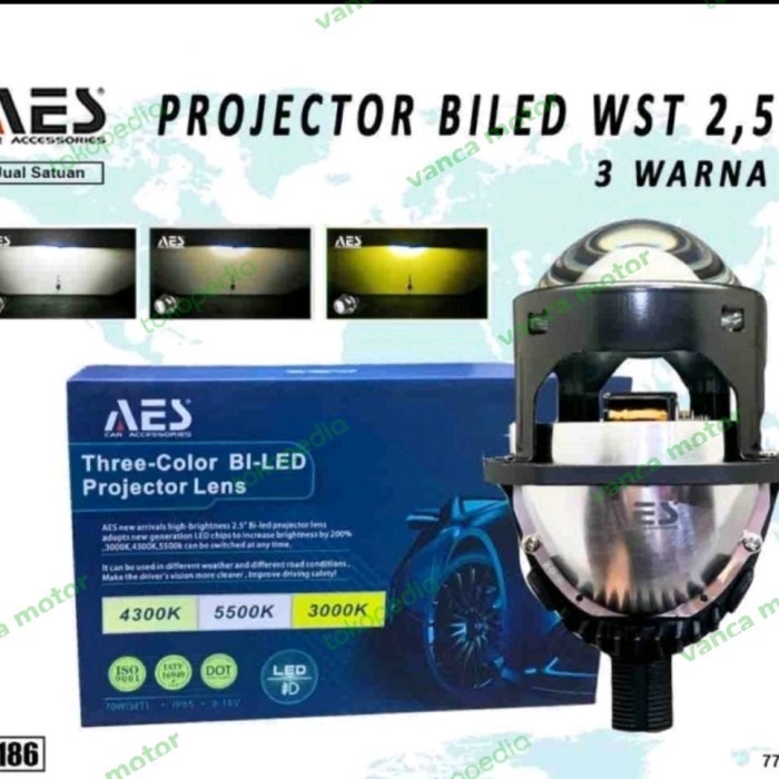 [New] Biled Projector Projie Aes Wst 2.5 Three Colour 3 Warna New 2020 Aes Terbatas