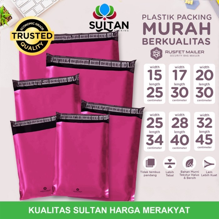 

Plastik Polymailer Pink Pack Low Cost Rusfet Amplop Packing Polimailer
