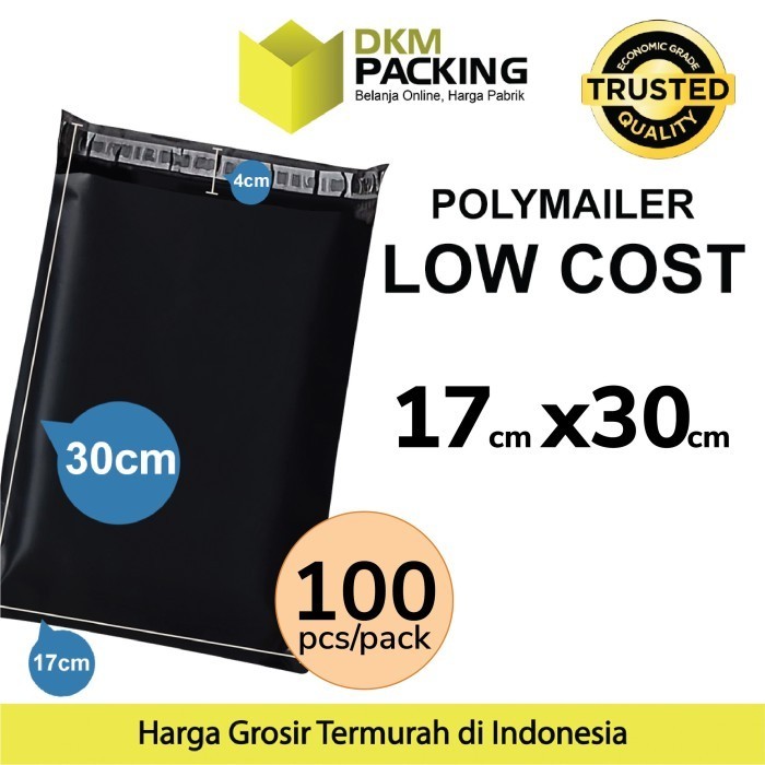 

Plastik Polymailer Pack Low Cost Amplop Polimailer Hitam 17X30Rusfet