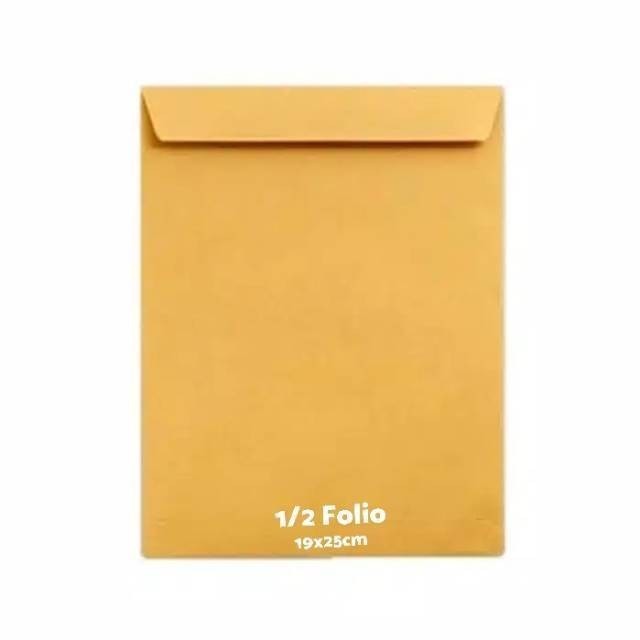 

Amplop 1/2 Setengah Folio Isi 100 Pcs