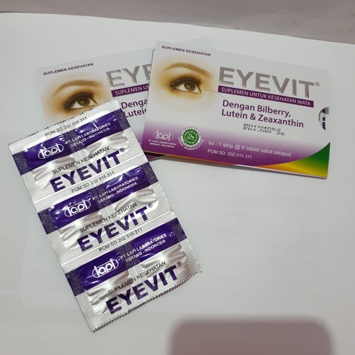 

Per Amplop 6 Tablet, Eye Vit Suplemen Kesehatan Mata