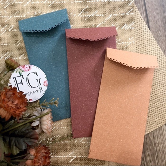 

Amplop Uang Vintage 7.5X16Cm, Money Envelope 6Pcs By Fgpaper