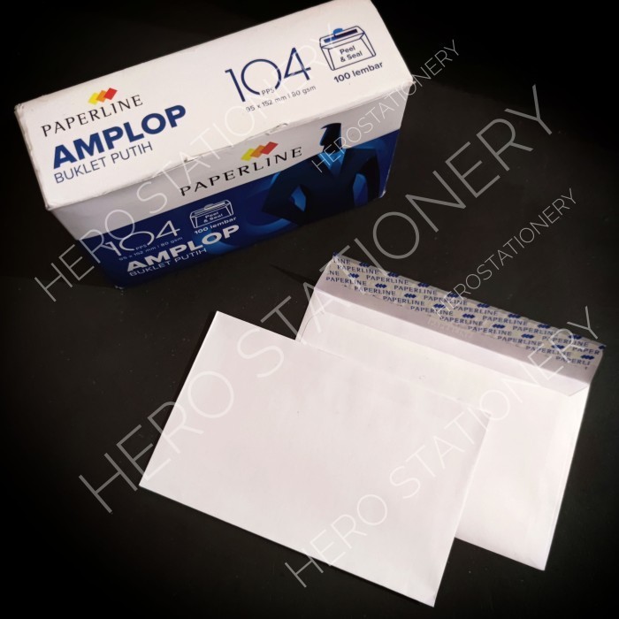 

Amplop Putih Polos Paperline No. 110 . 100 Lembar