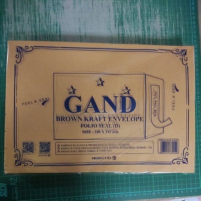 

Amplop Uk Folio Seal Merk Gand -100Lembar