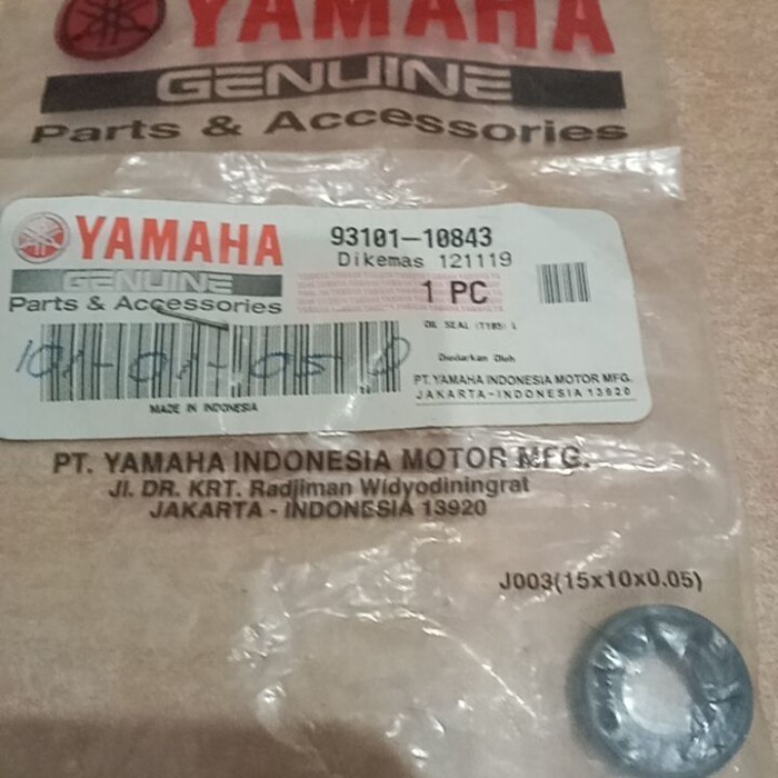 ORI 93101-10843 SEAL BAK KOPLING JUPITER Z,VIXION,VEGA ( YAMAHA JP GROUP )