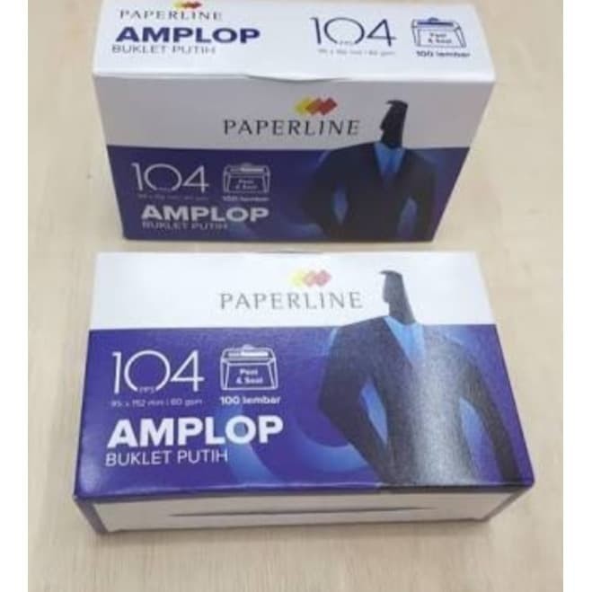 

Amplop Paperline No.104 Isi 100 Lembar