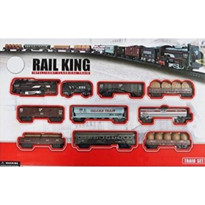 Mainan Anak Laki Cowok Miniatur Kereta Api Lokomotif Rail King Jumbo peterstorez