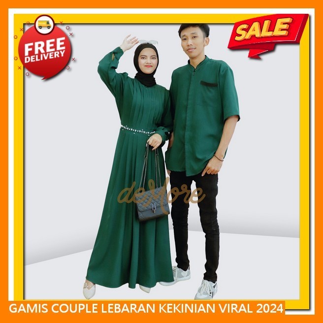 Cuple Keluarga Fashion Muslim Sarimbitan Couple Kluarga Kapelan Pacar Lebarann Gami Wnita Pria Gamis