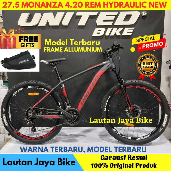 Terbaru Sepeda 27.5 Mtb United Monanza 4.0 New Promo Terlaris