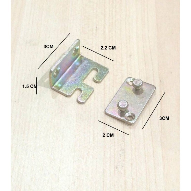 Murah - Hak Dipan Bayi / Engsel Ranjang Bayi ( 1 Set 4Pcs )