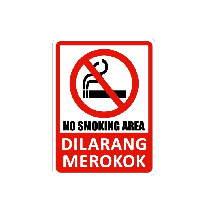 

Rambu Dilarang Merokok No Smoking Area 15Cm X 20Cm Akrilik 2Mm