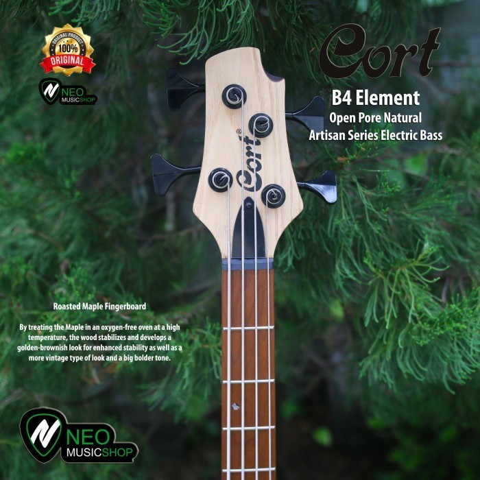 PROMO CORT B4 ELEMENT OPN ARTISAN SERIES ACTIVE 4 STRINGS ELECTRIC BASS #ORIGINAL